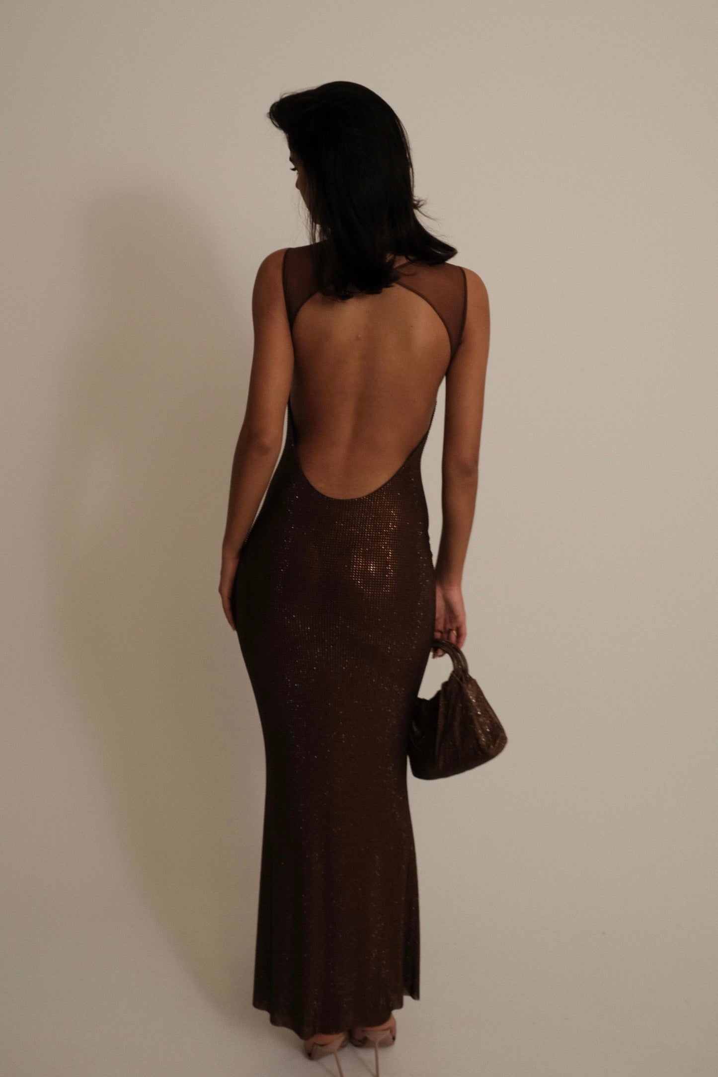 Sparkly Mesh Mermaid Maxi Dress for Cocktail Party, Club Night, Formal Gala & Special Occasions
