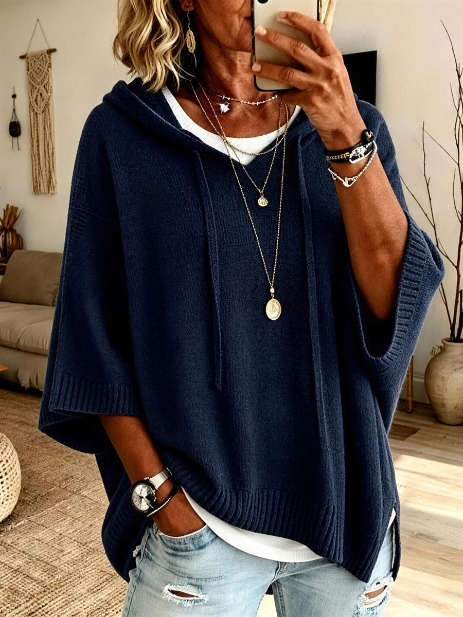 Cozy Chic Hooded Knit Sweater