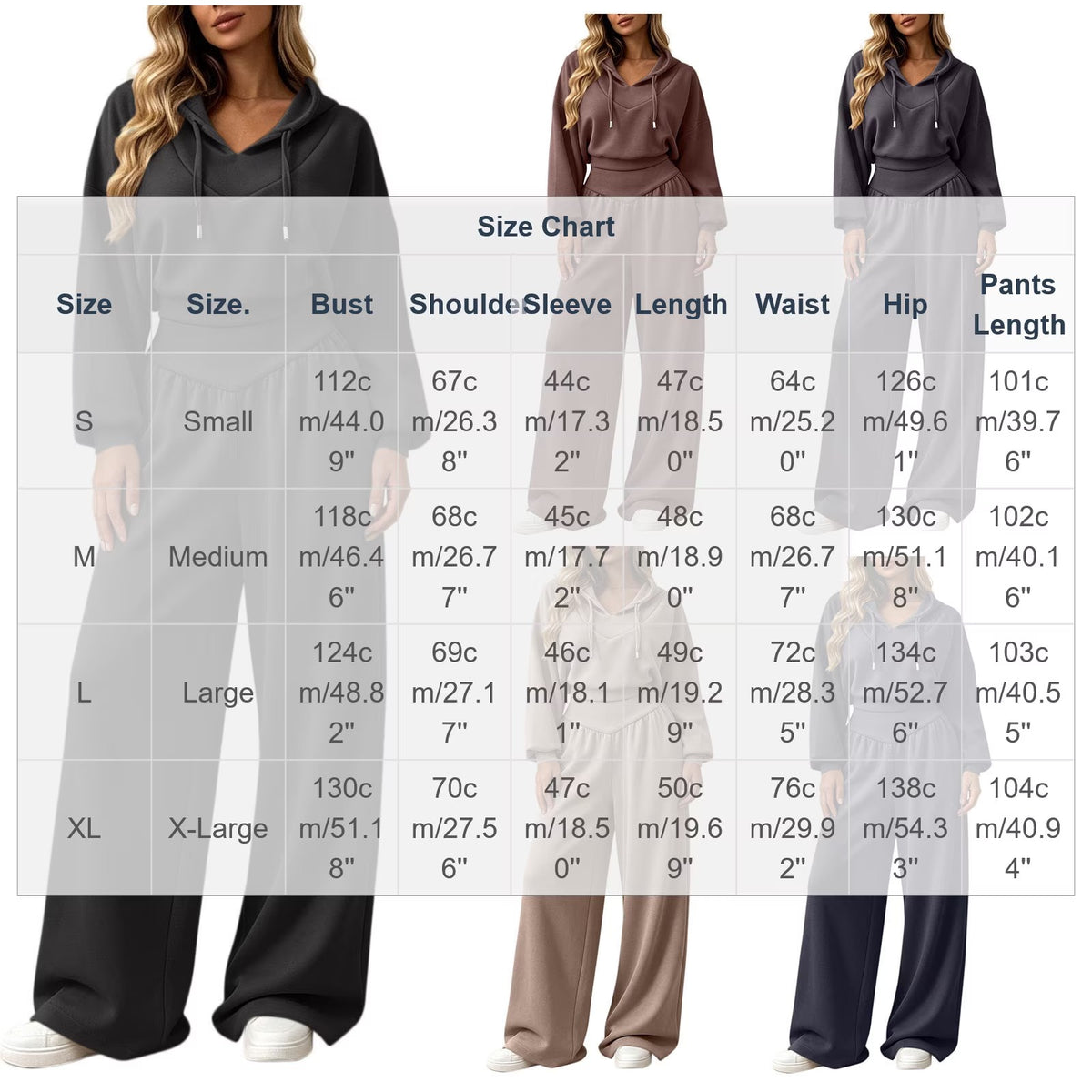Cropped Hoodie & Wide‐Leg Pants Two‐Piece Loungewear Set